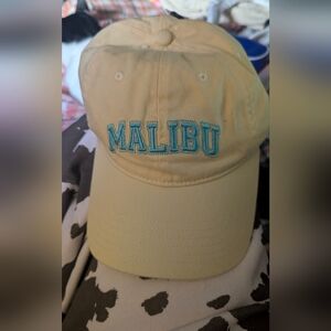 Yellow Malibu Women's Adjustable Cap Hat New Nwt